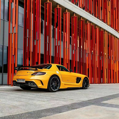 For Mercedes SLS R197 Carbon Fiber Body Kit SLS Upgrades Black Series Style Front and Rear Bumper Spoiler Hood