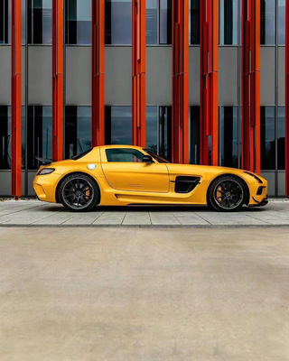 For Mercedes SLS R197 Carbon Fiber Body Kit SLS Upgrades Black Series Style Front and Rear Bumper Spoiler Hood