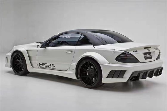 For Mercedes SL R230 Widebody Kit SL R230 Upgraded Misha Style Front and Rear Bumper Spoiler Widebody Kit