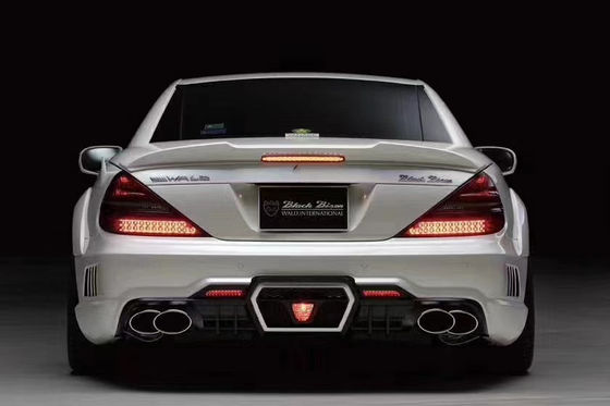 For Mercedes SL R230 Widebody Kit SL R230 Upgraded WD Style Front and Rear Bumper Spoiler Widebody Kit