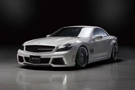 For Mercedes SL R230 Widebody Kit SL R230 Upgraded WD Style Front and Rear Bumper Spoiler Widebody Kit