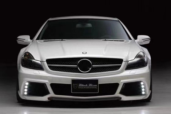 For Mercedes SL R230 Widebody Kit SL R230 Upgraded WD Style Front and Rear Bumper Spoiler Widebody Kit