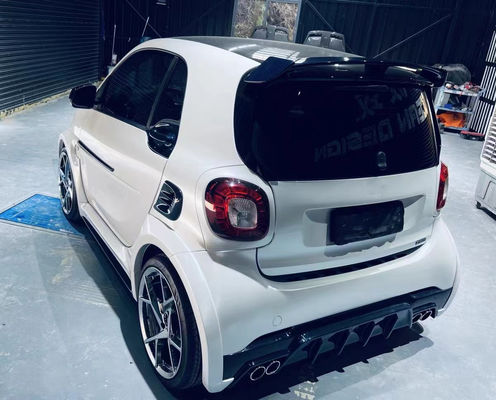 For Mercedes SMART Carbon Fiber Body Kit SMART Upgrades MSY-style Carbon Fiber Front Lip Diffuser Spoiler Widebody Kit