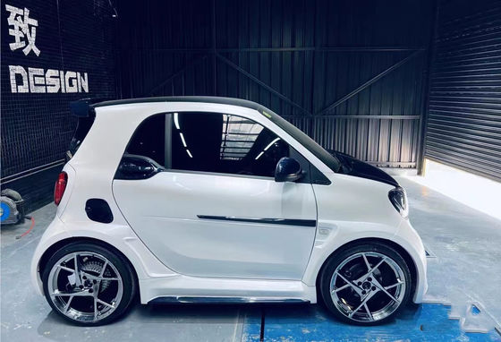For Mercedes SMART Carbon Fiber Body Kit SMART Upgrades MSY-style Carbon Fiber Front Lip Diffuser Spoiler Widebody Kit