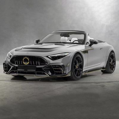 for Mercedes SL63 Carbon Fiber Body Kit SL63 Upgraded MSY style carbon fiber front lip diffuser Spoiler widebody kit