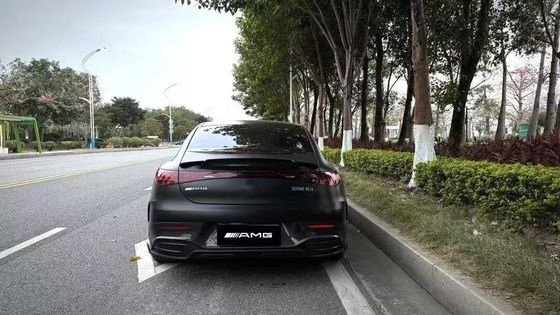 For Mercedes EQE Carbon Fiber Body Kit EQE Upgrade BS Style Carbon Fiber Front Lip Diffuser Spoiler Body Kit