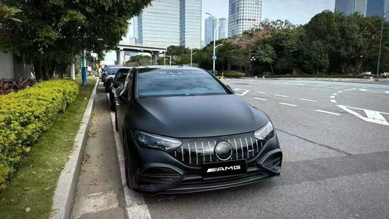 For Mercedes EQE Carbon Fiber Body Kit EQE Upgrade BS Style Carbon Fiber Front Lip Diffuser Spoiler Body Kit
