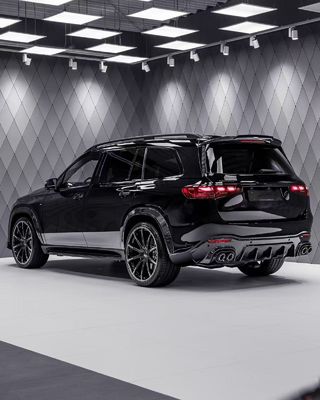 For Mercedes X167 GLS450 Carbon Fiber Body Kit GLS Upgrade BS Style Front Lip Diffuser Spoiler Widebody Kit