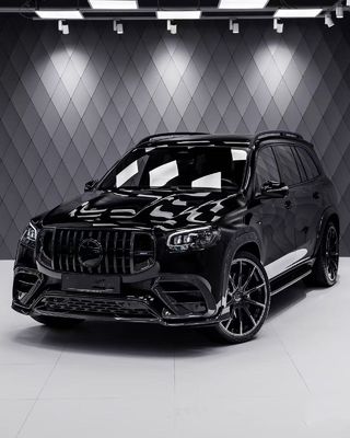 For Mercedes X167 GLS450 Carbon Fiber Body Kit GLS Upgrade BS Style Front Lip Diffuser Spoiler Widebody Kit